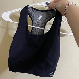Umbro Black Racerback Sports Bra